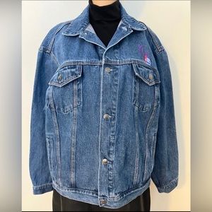 Port Authority-80s/90s Vintage, American Cancer Society, Jean/Denim Jacket. Sz-M
